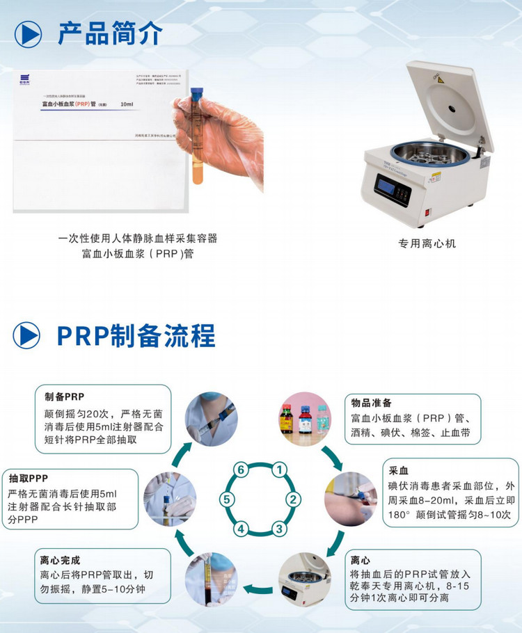 PRP制備用套裝（采集管+低速離心機）生產(chǎn)廠家全解析